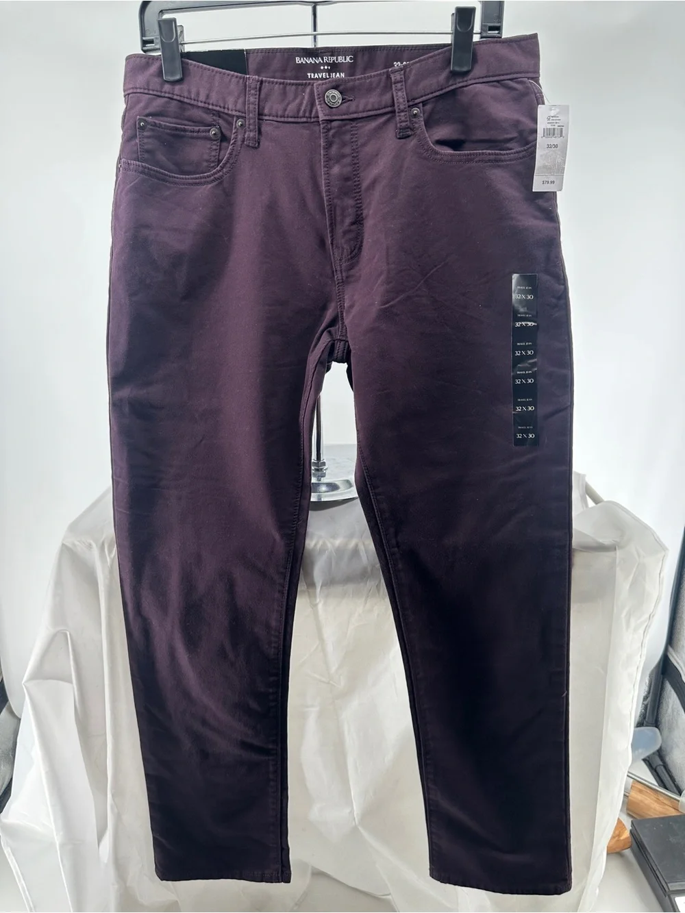NWT Banana Republic purple travel jeans